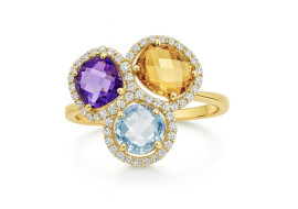 Perścionek z cyrkoniami